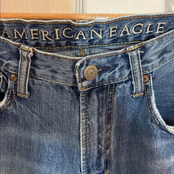 American Eagle Y2K Men’s Low Loose Blue Jeans, 29 x 30 - Picture 4 of 8